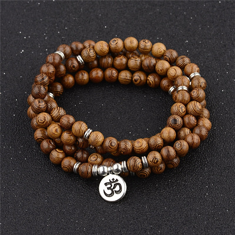 108 Wooden Mala Bead