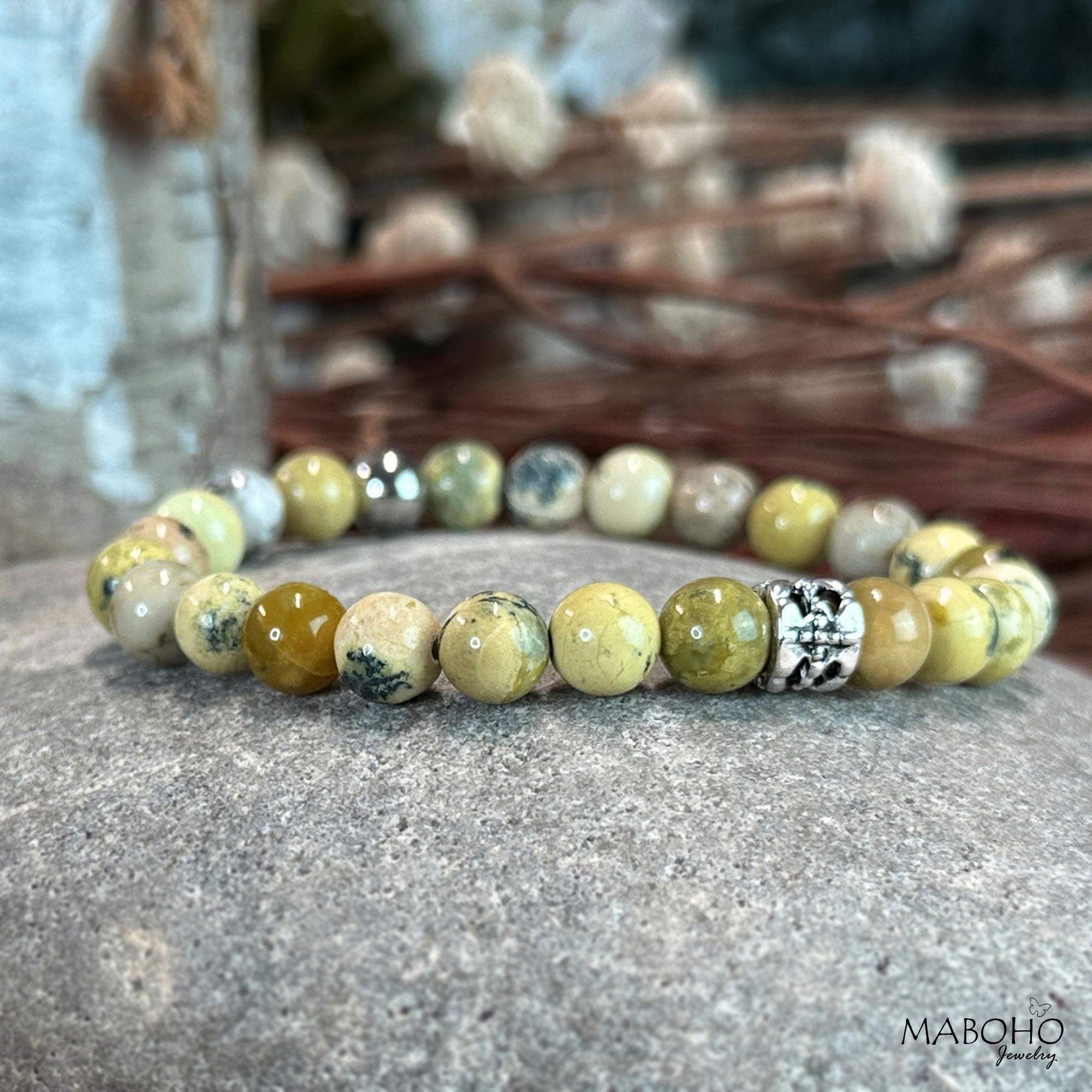 natural bead bracelet