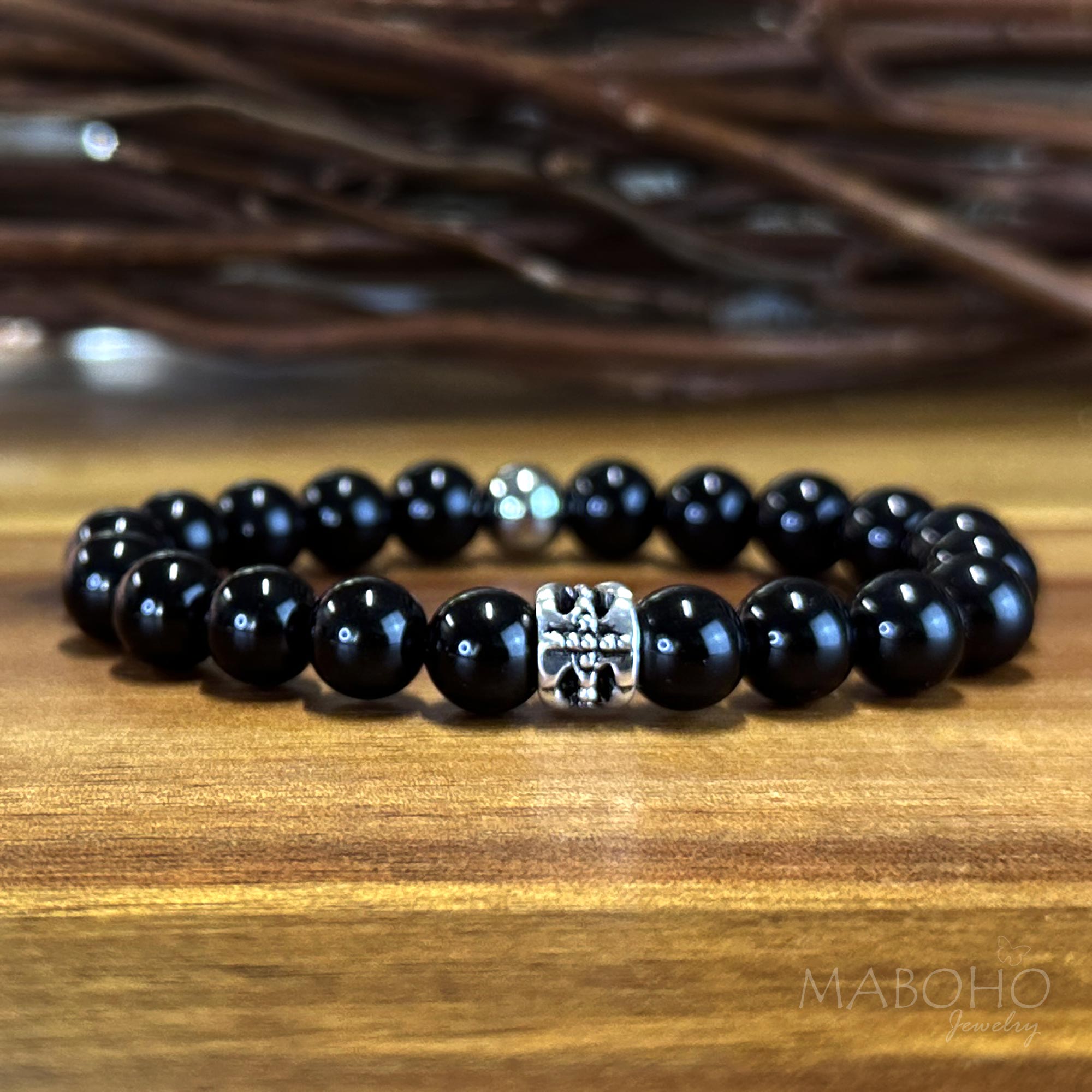 black obsidian bracelet