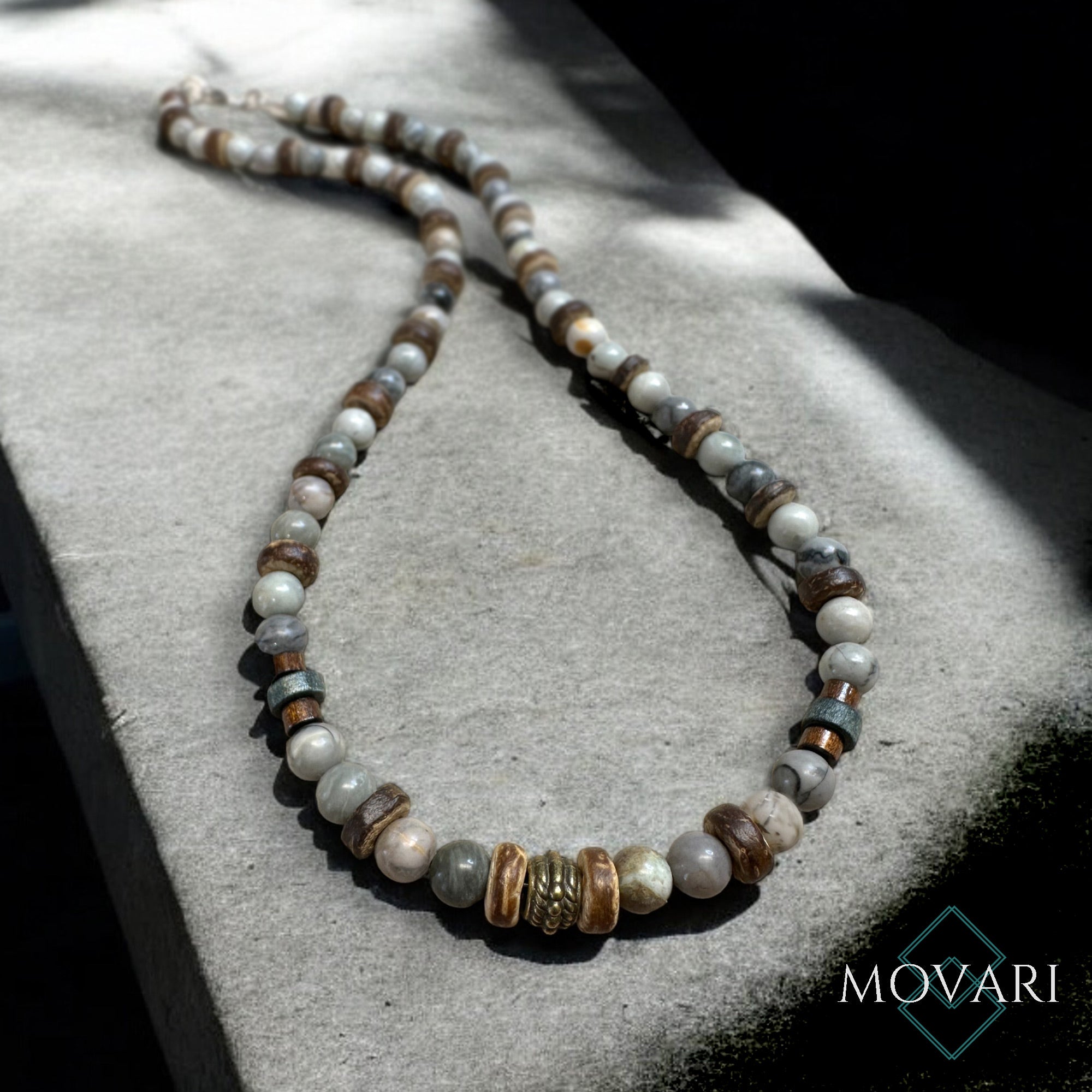 Bohemian Necklace Picasso Jasper