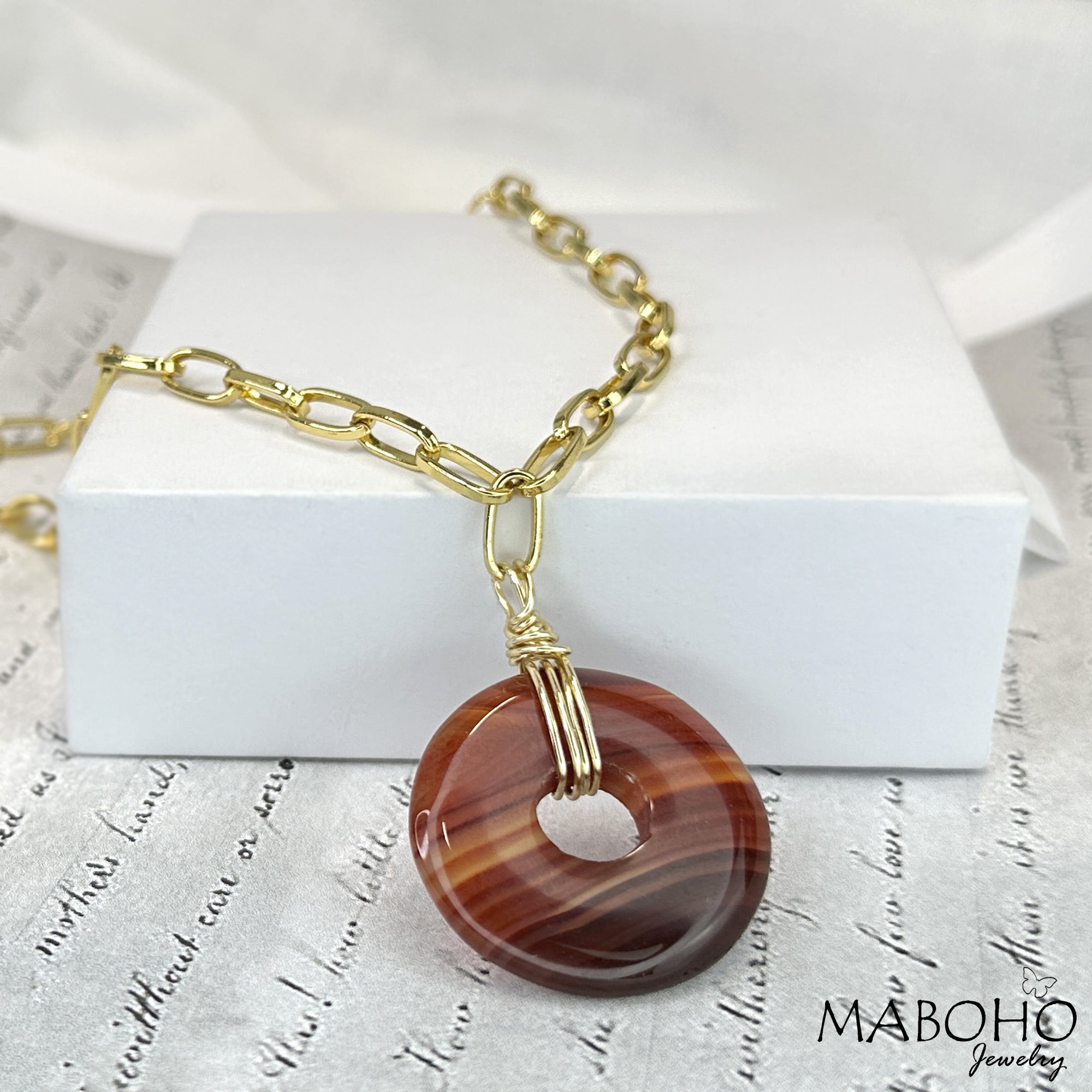 carnelian necklace pendant