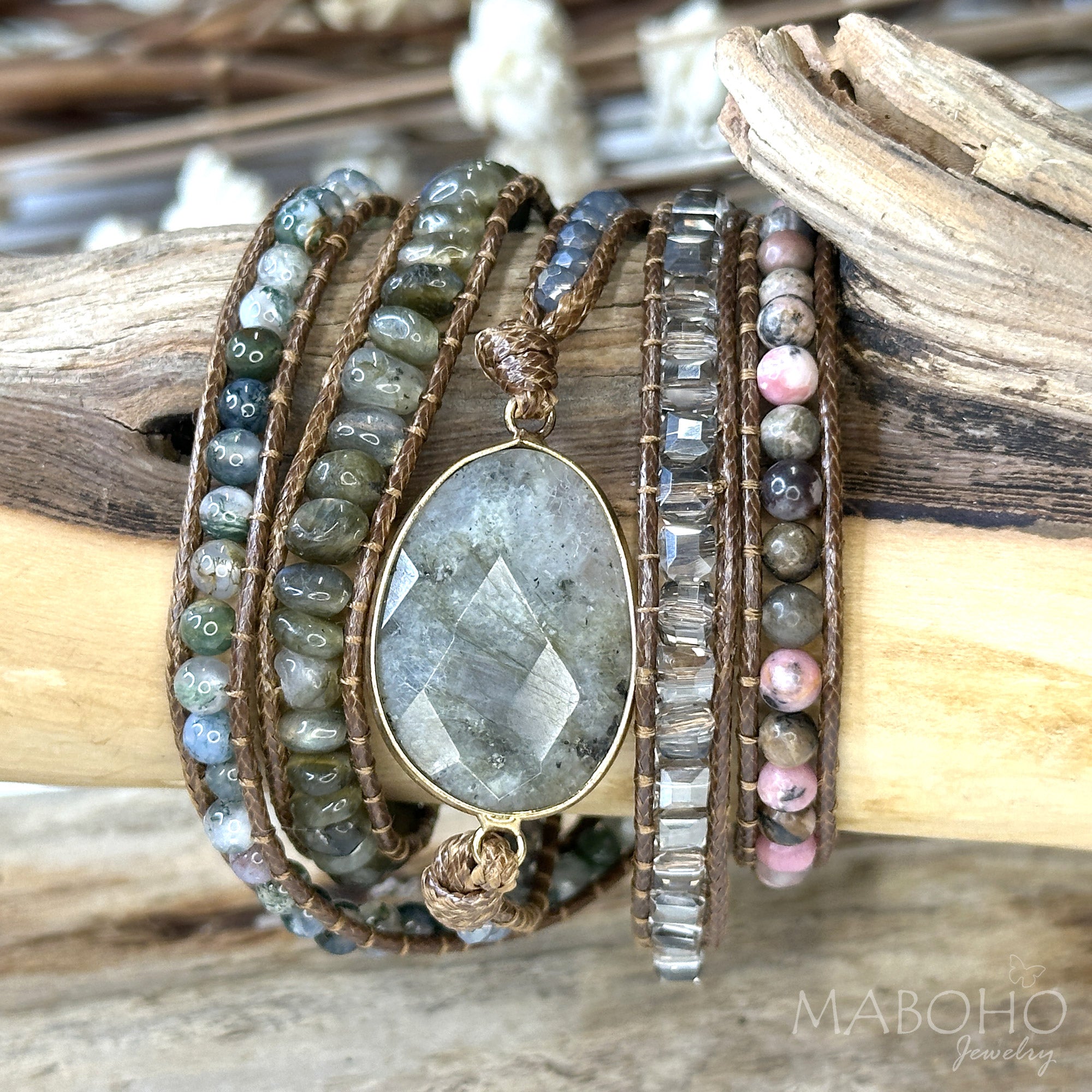 gray agate wrap