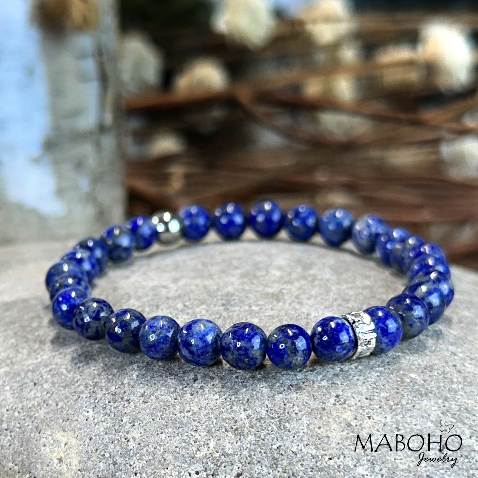 stretch bracelet lapis lazuli