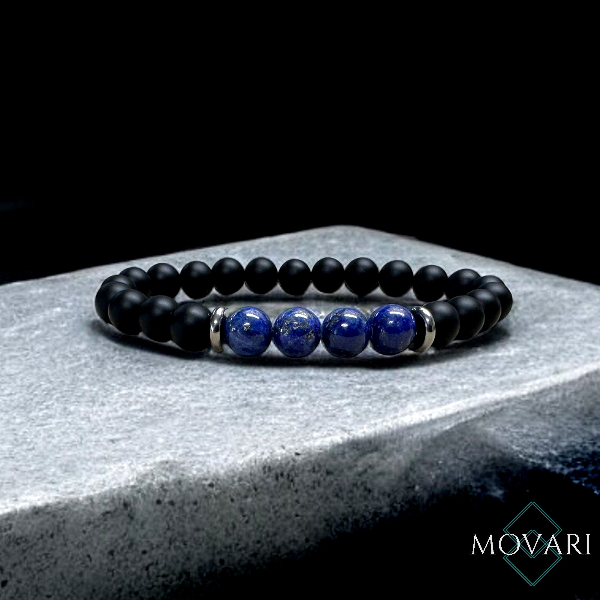 Lapis Lazuli Men's Stretch Bracelet