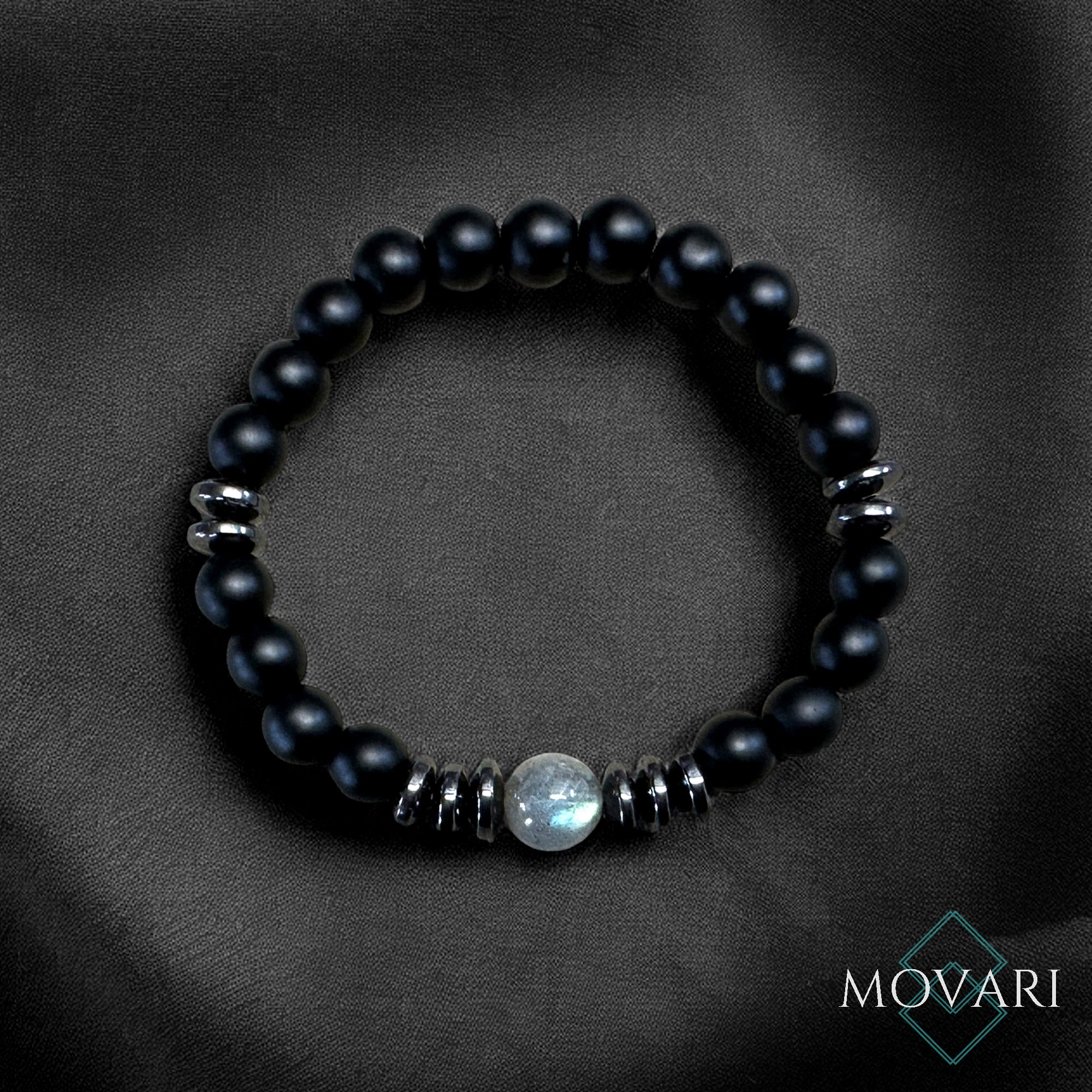 10mm labradorite onyx bracelet