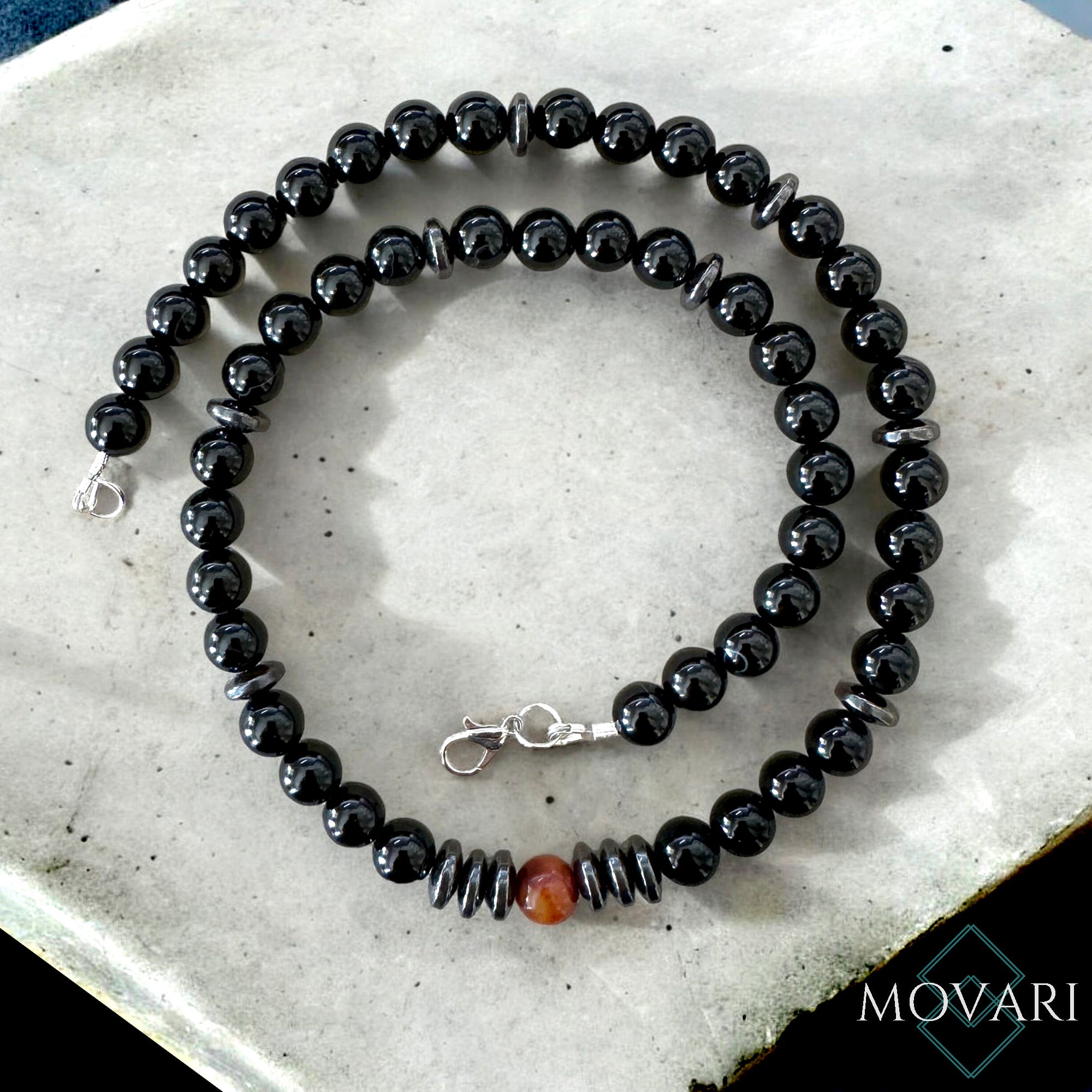 Red Tiger's Eye Protection Bracelet for men