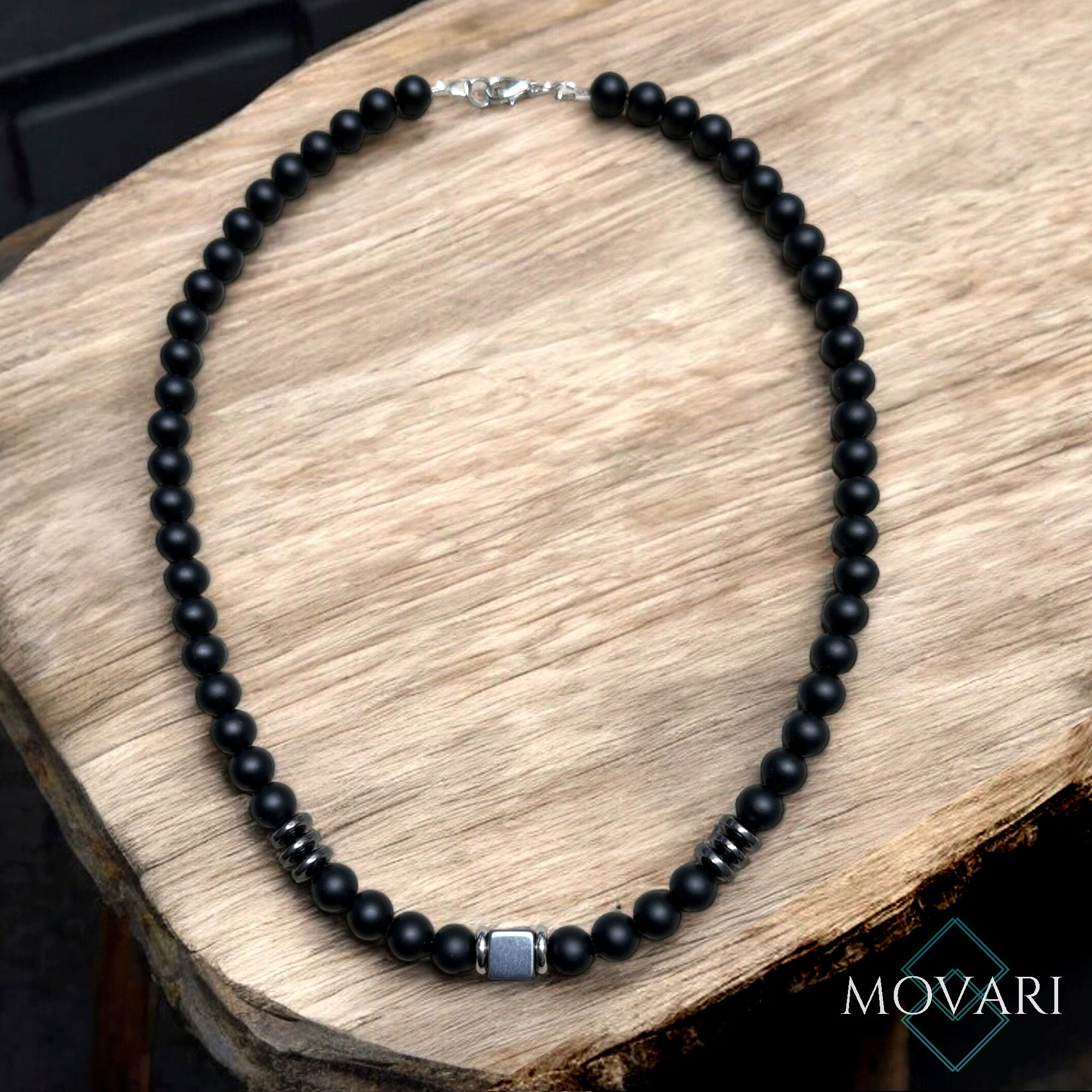 black necklace for men