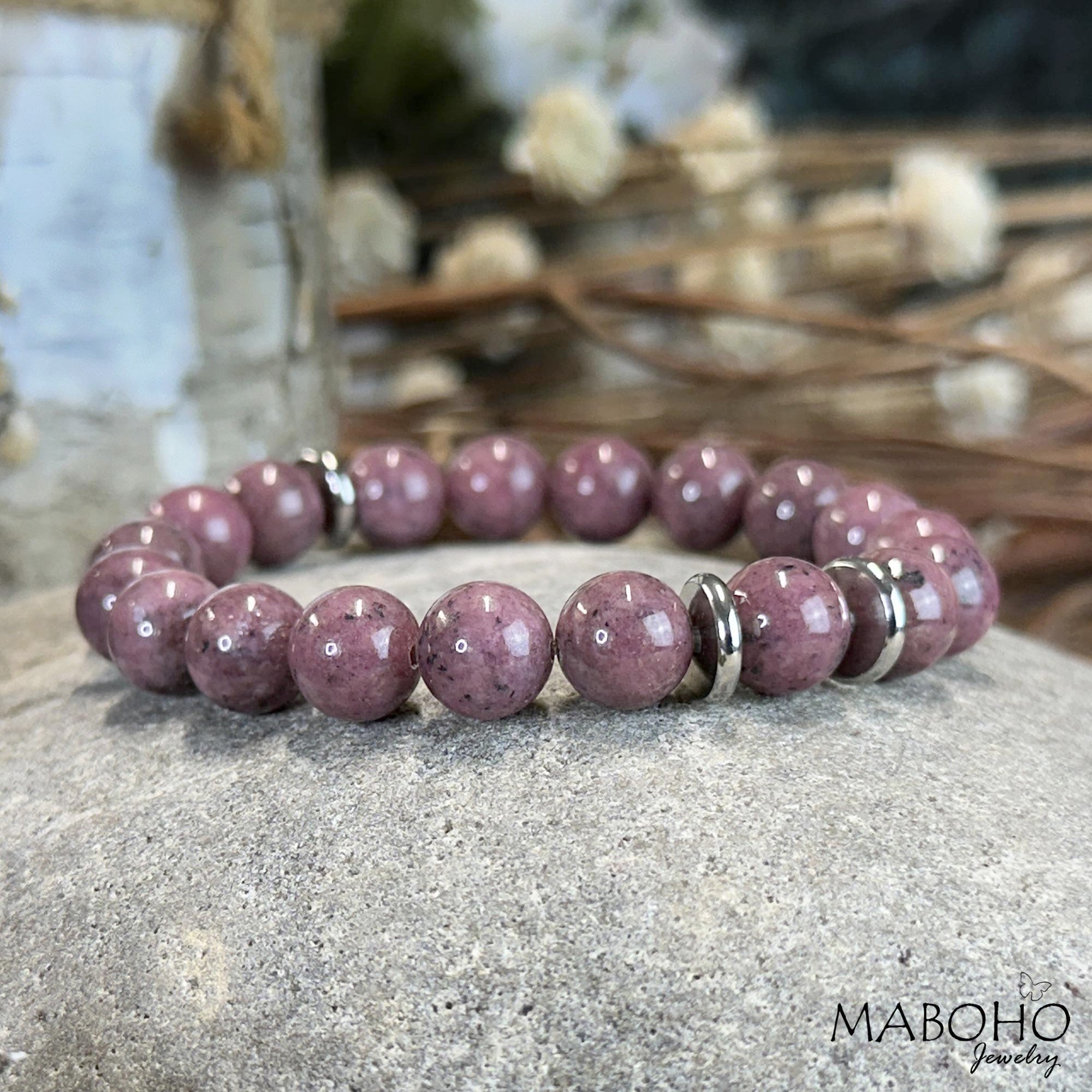 rhodonite bracelet