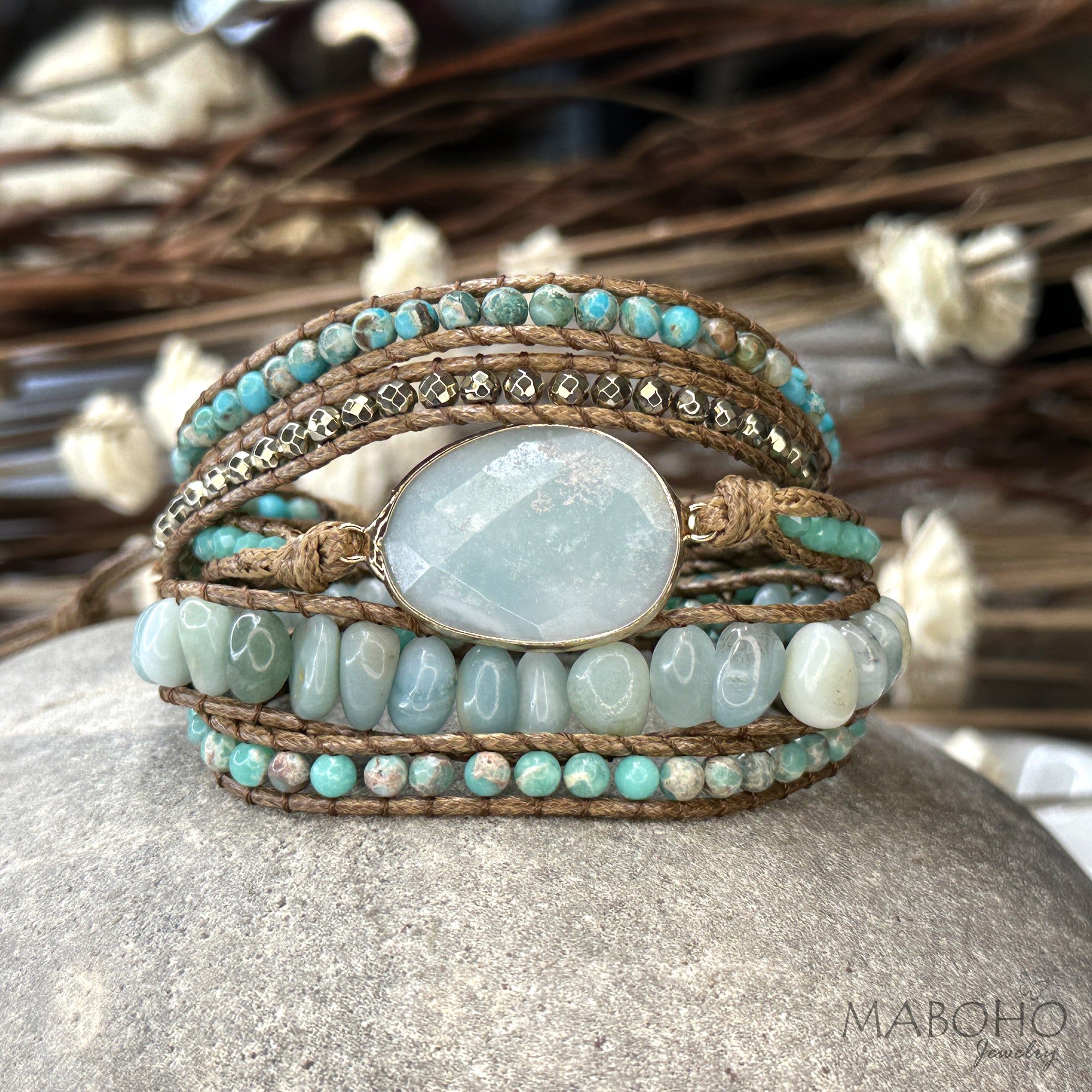 amazonite 5 wrap