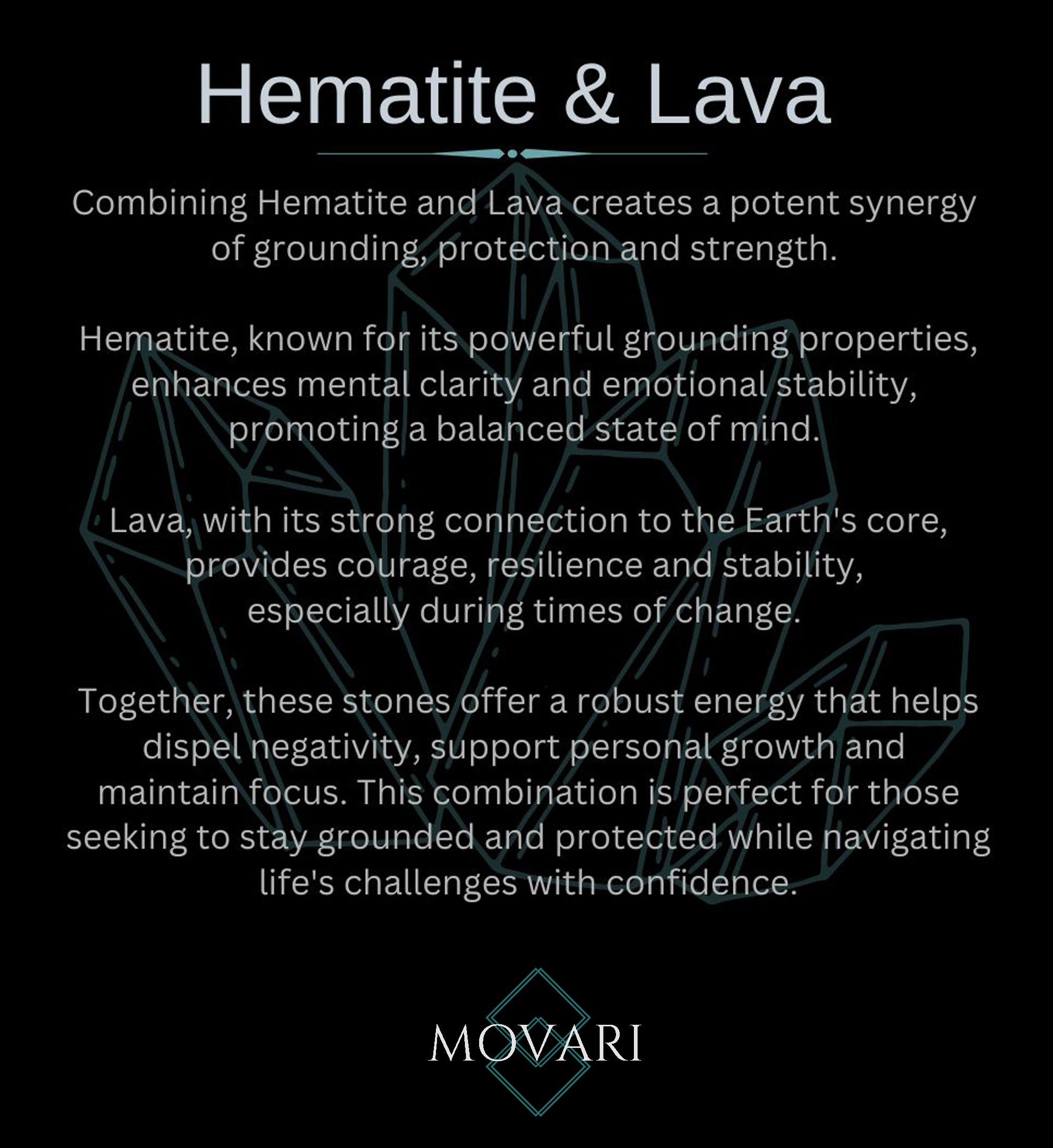 crystal meaning hematite and lava