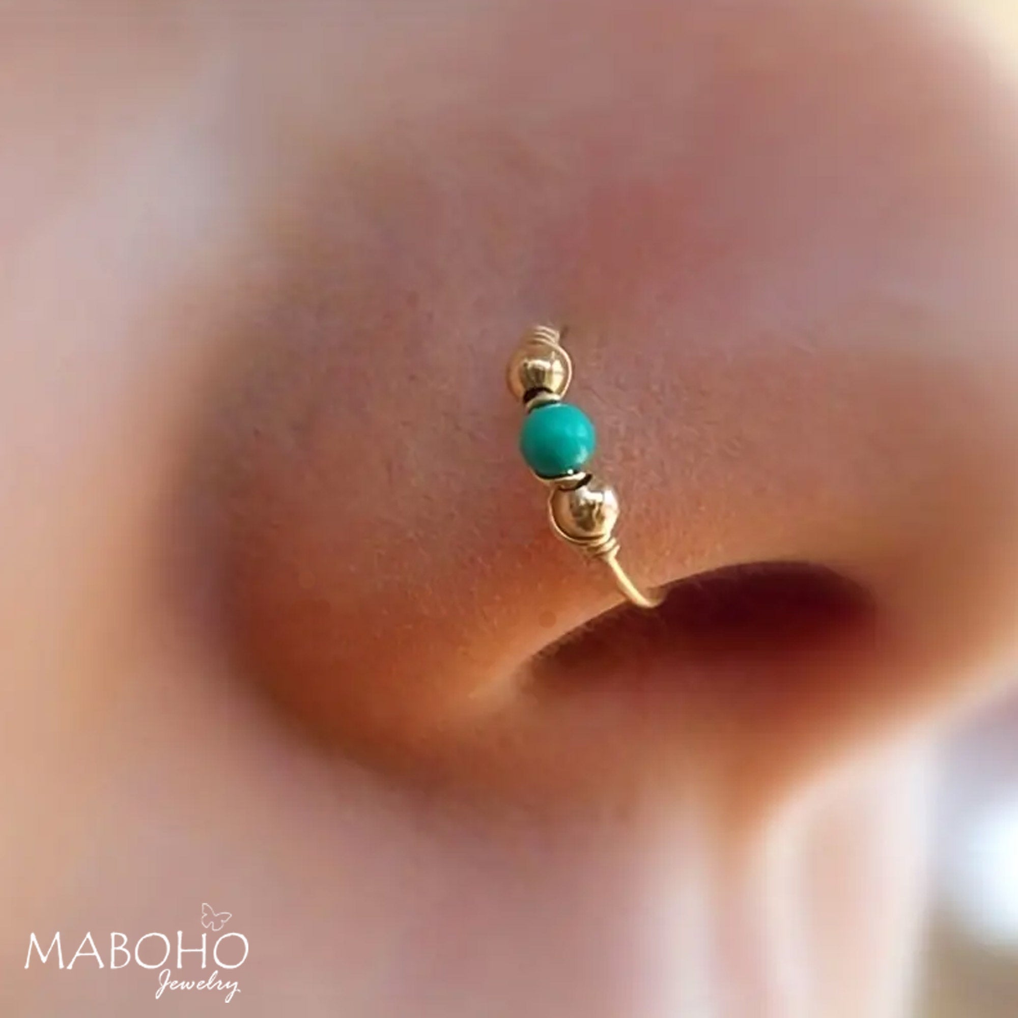 gold nose ring