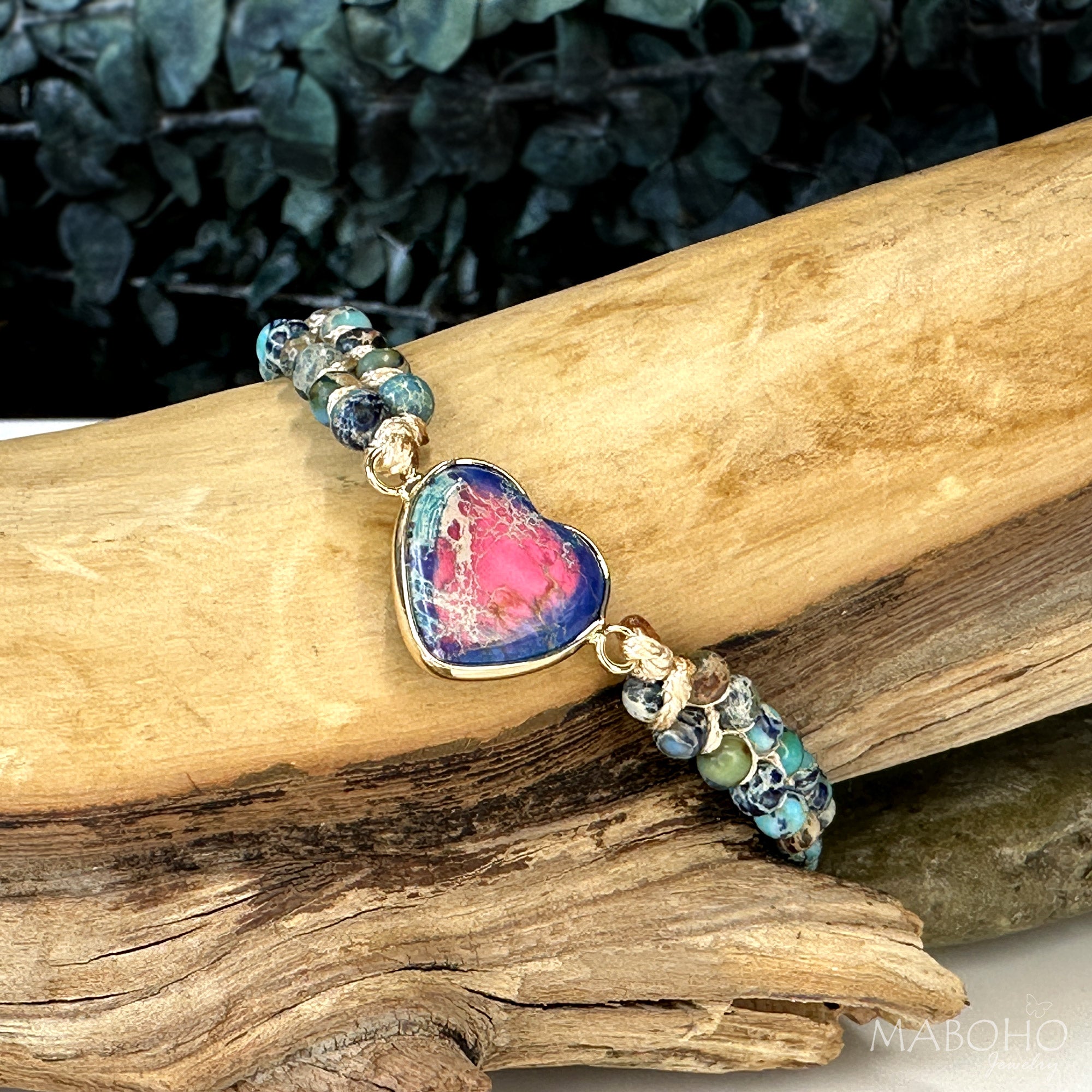 heart beaded bracelet