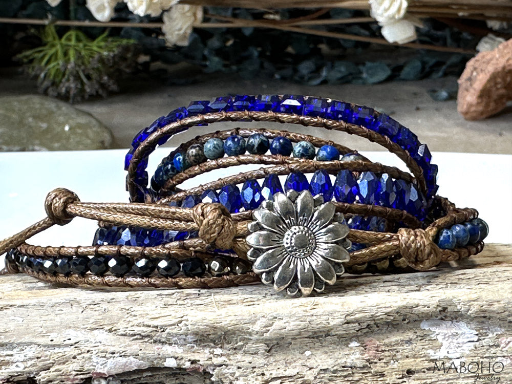 lapis lazuli 5 wrap bohemian