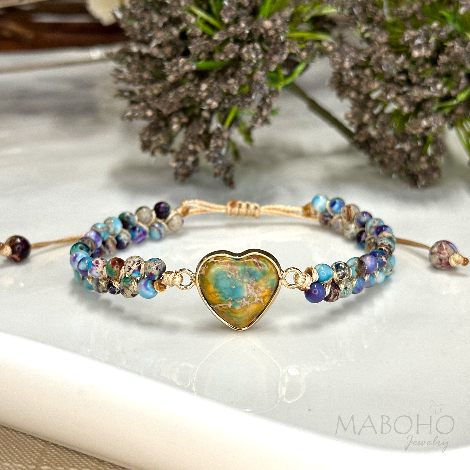 adjustable heart bracelet