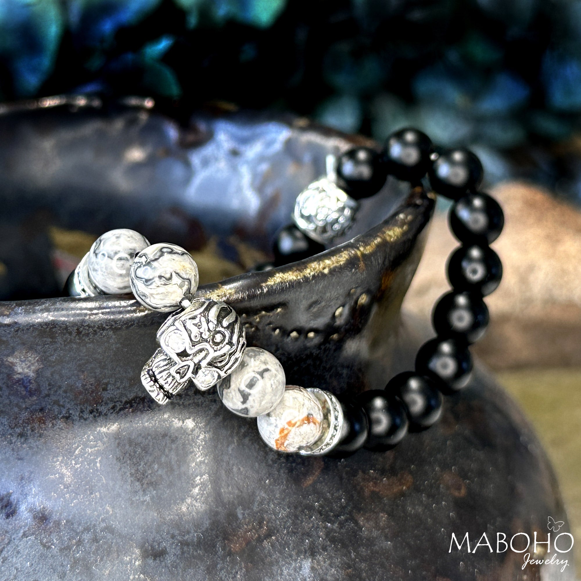 men's bracelet skull