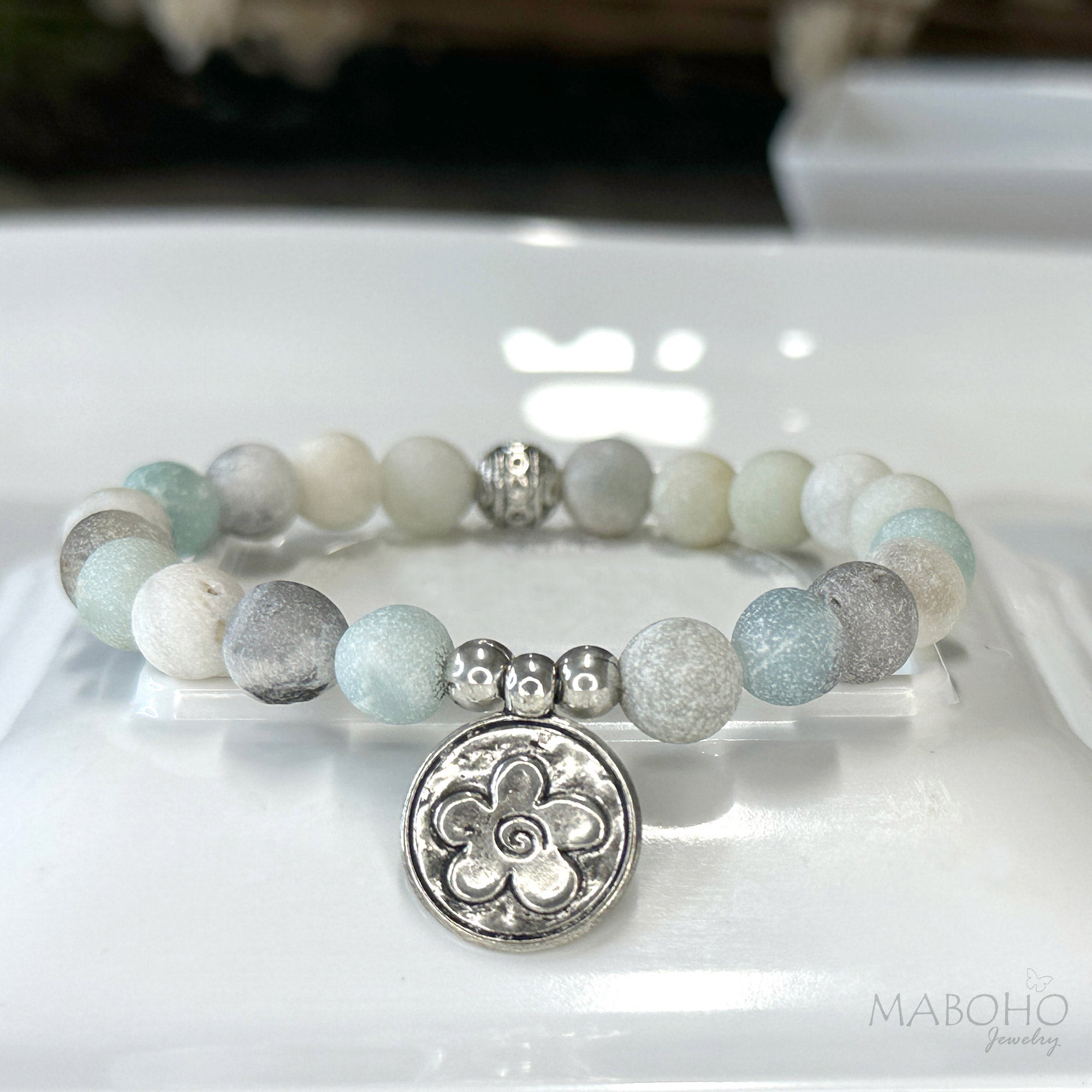 matte amazonite bracelet