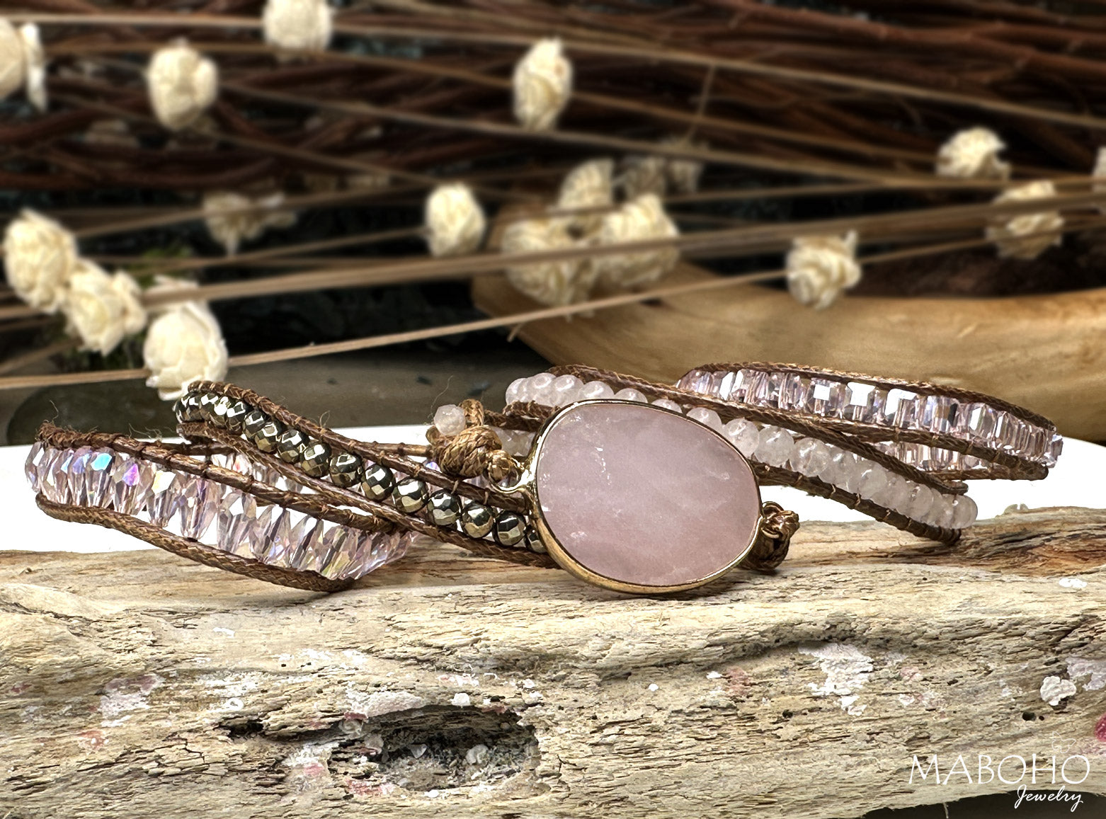 rose quartz bracelet