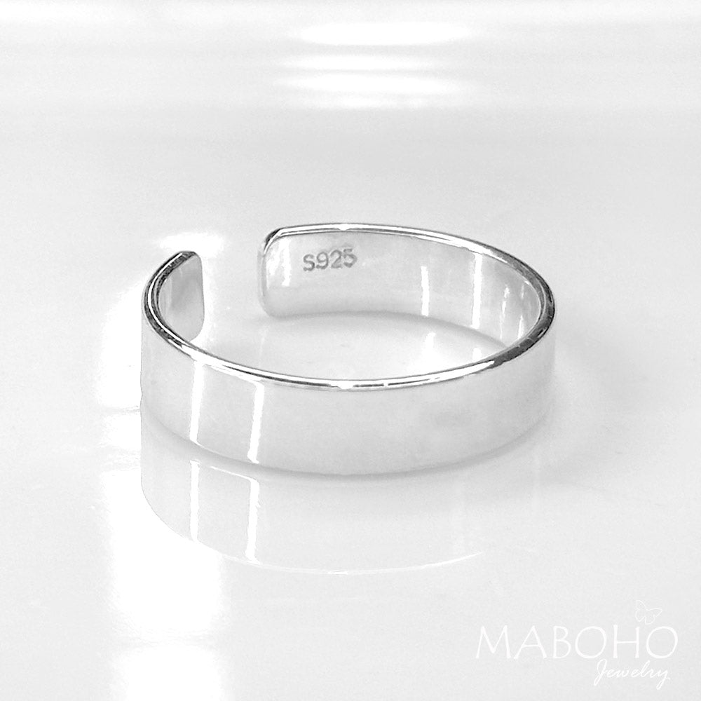 925 silver wide band ring