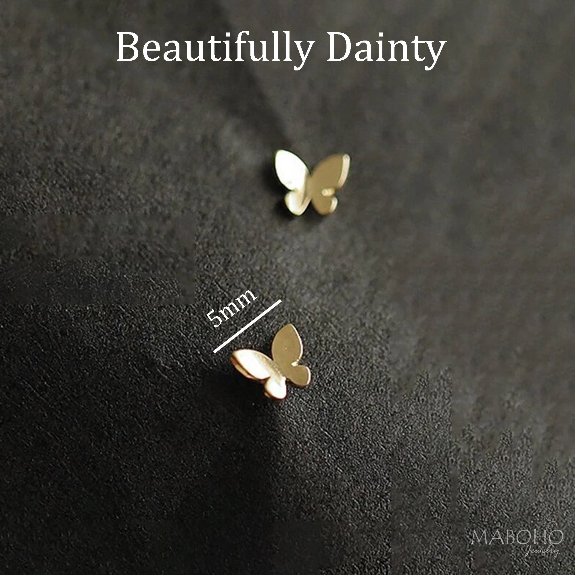 dainty earrings butterfly